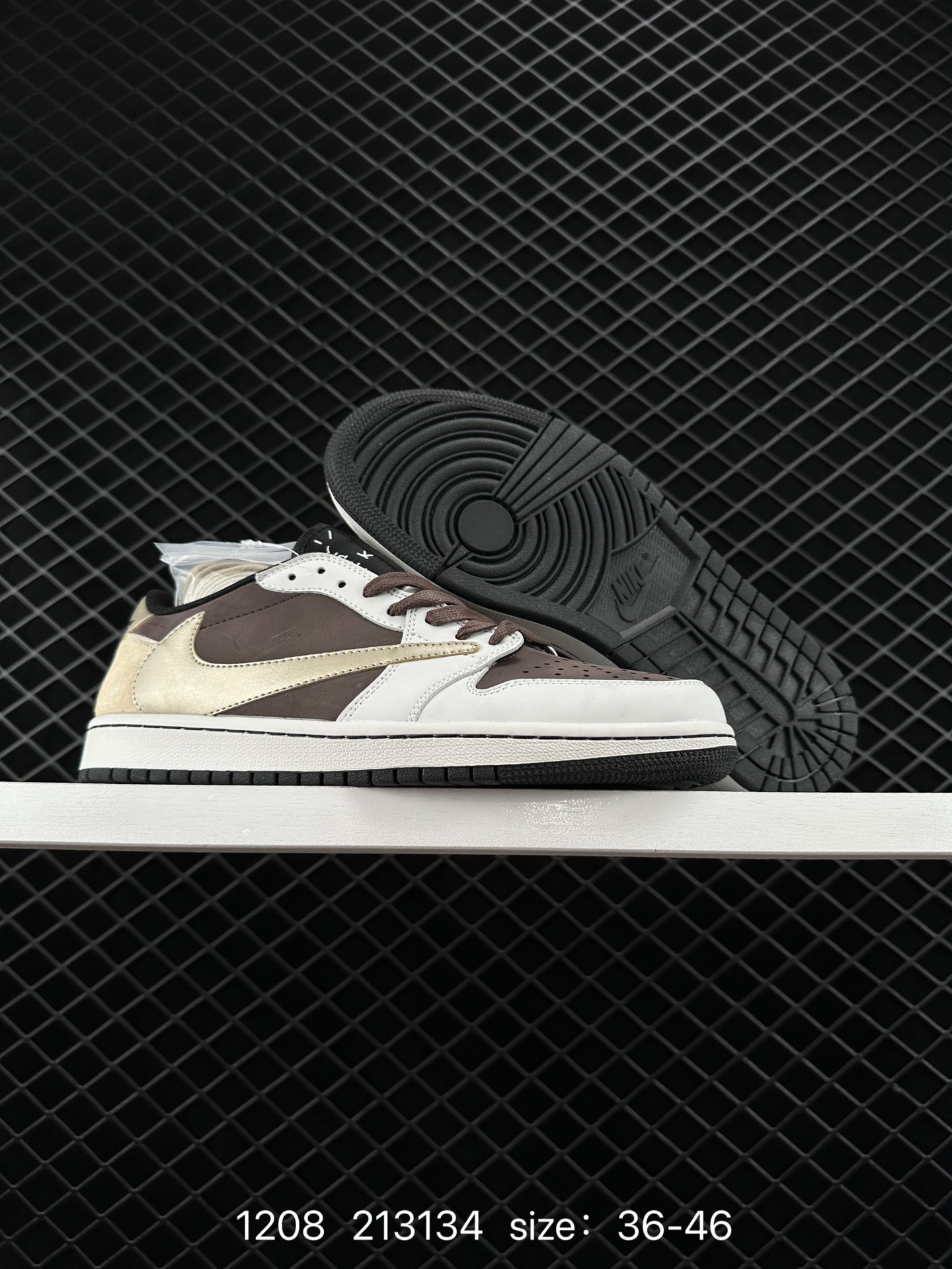 fragment design x Travis Scott x Nike Air Jordan 1 Low OG SP”Black/Green Toe“